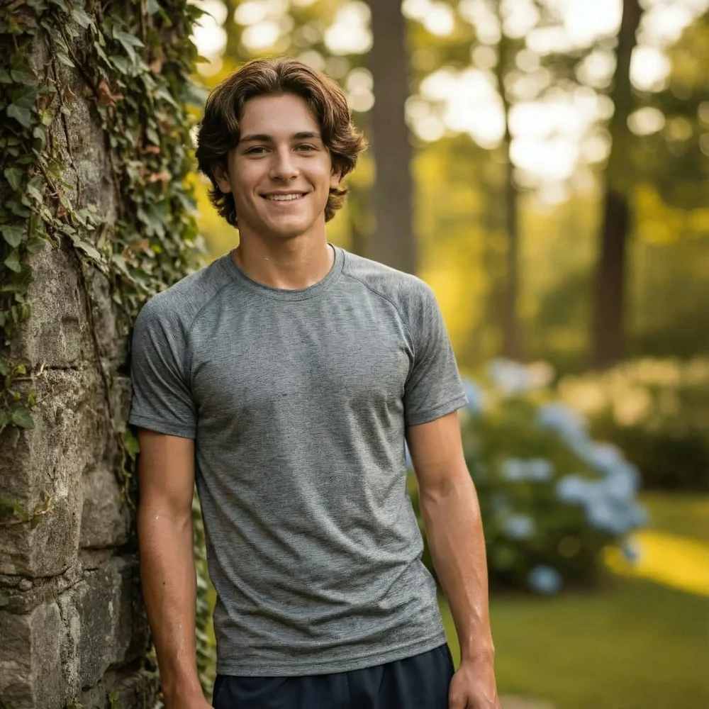 Gym Teen Portrait, Athletic Build