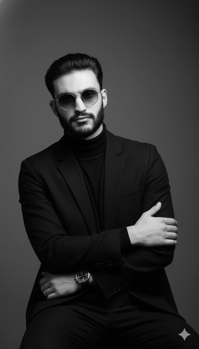 Elegant Monochrome Portrait