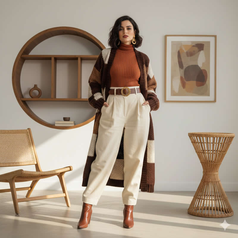 Stylish Woman High-Fashion Portrait