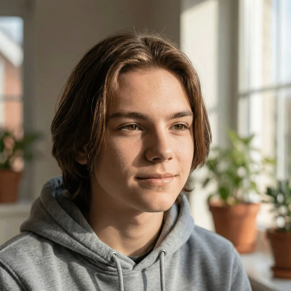 Casual Teen Portrait, Natural Light