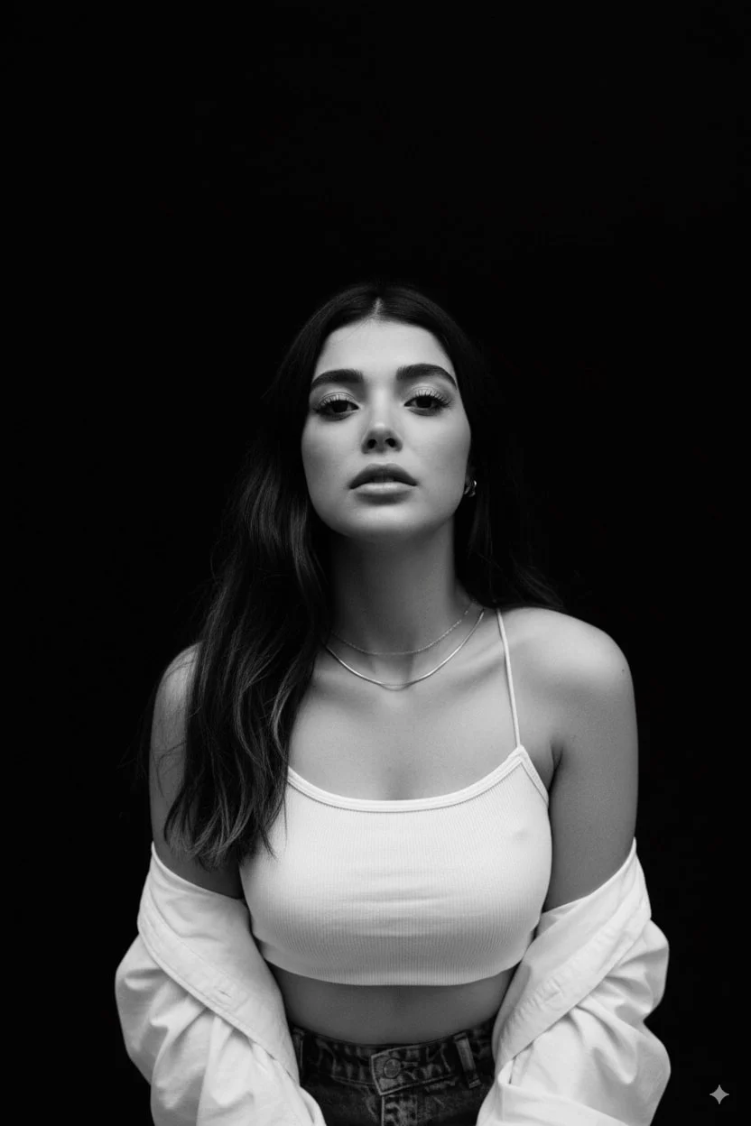 AI B&W Studio Portrait